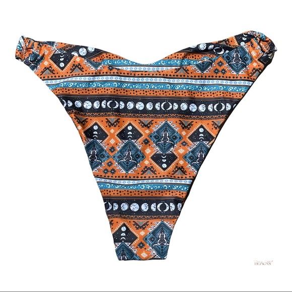 SHEIN Boho Ring Bikini Bottoms Size Medium - Picture 5 of 7